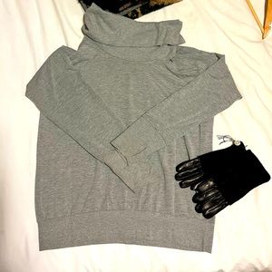 Grey turtle neck sweater